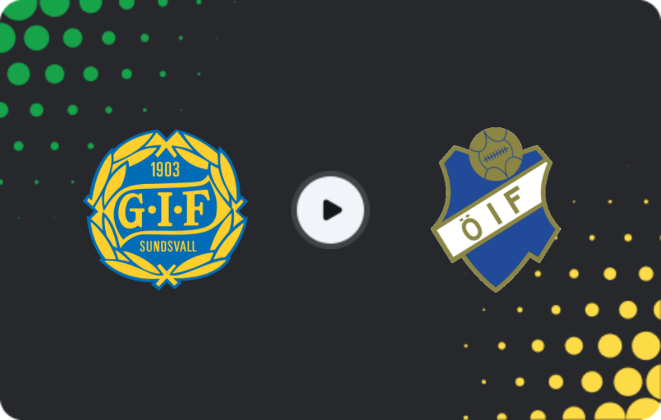 Where to watch GIF Sundsvall — Osters, Superettan, 15.06.2026