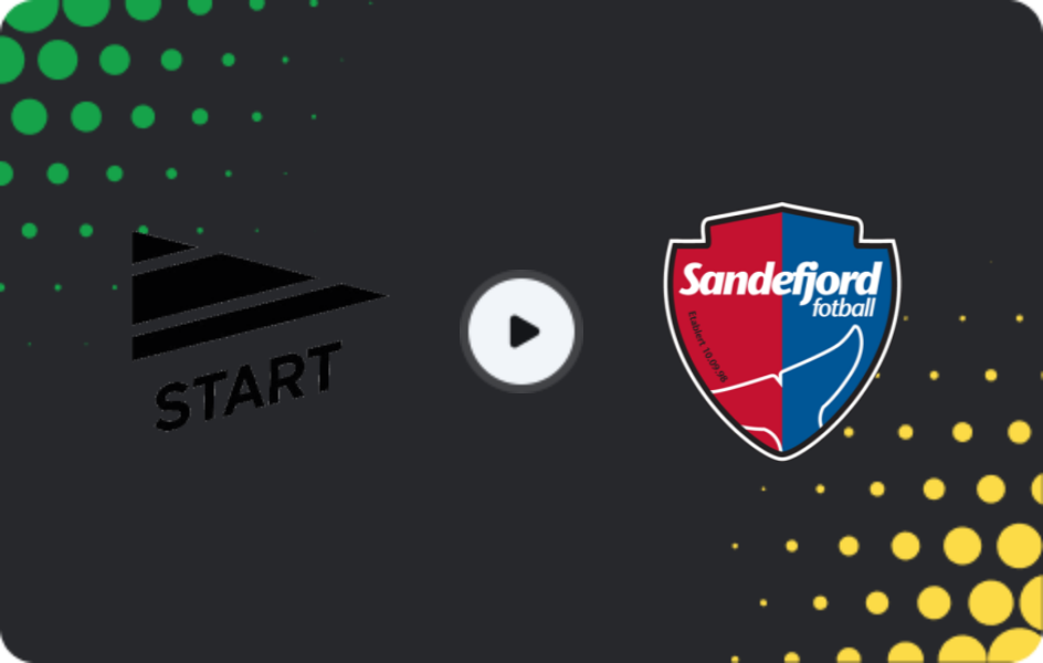 Where to watch Start — Sandefjord, Eliteserien, 04.07.2026