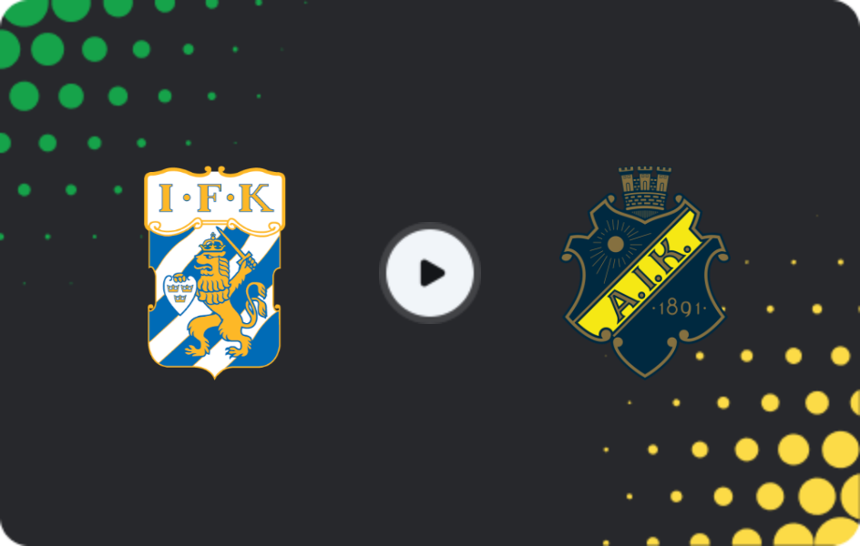 Where to watch Göteborg — AIK, Allsvenskan, 05.07.2026