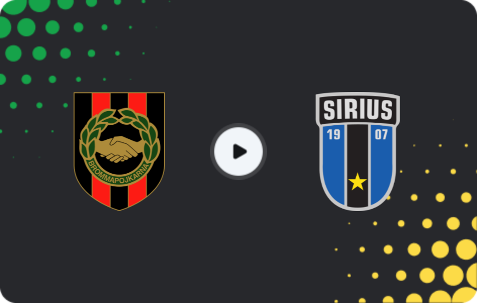 Where to watch Brommapojkarna — Sirius, Allsvenskan, 12.07.2026
