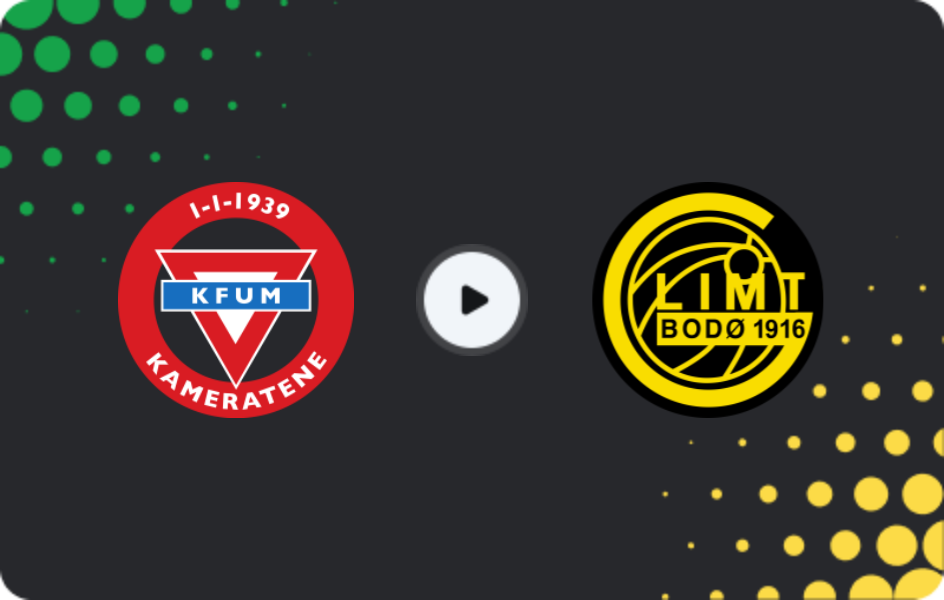 Where to watch KFUM Oslo — Bodo/Glimt, Eliteserien, 12.07.2026