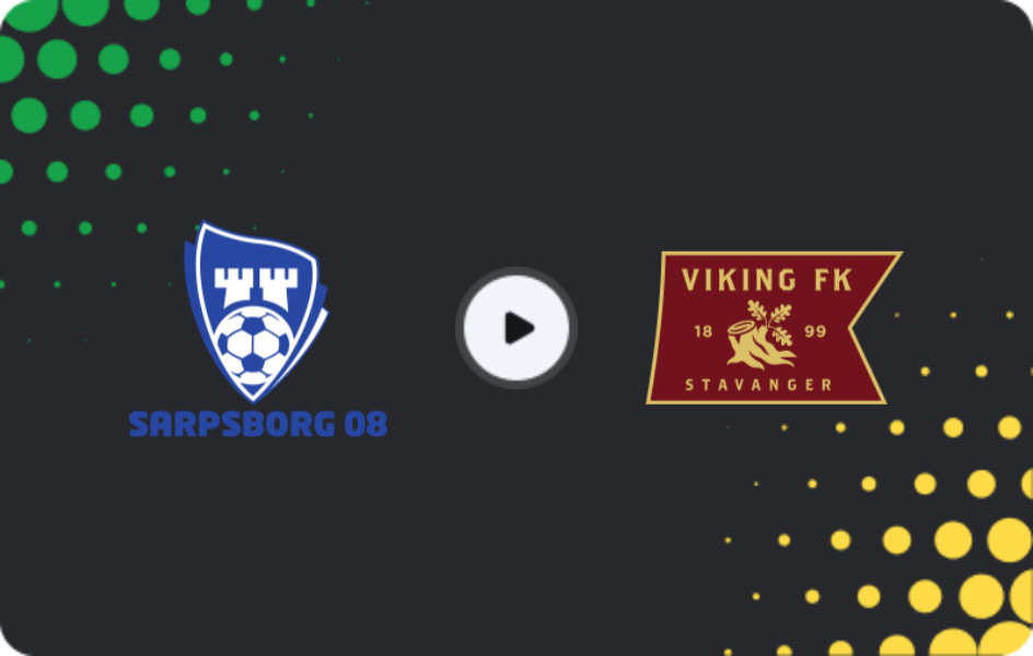 Where to watch Sarpsborg 08 — Viking, Eliteserien, 12.07.2026