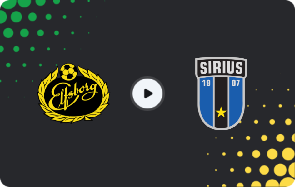 Where to watch Elfsborg — Sirius, Allsvenskan, 19.07.2026