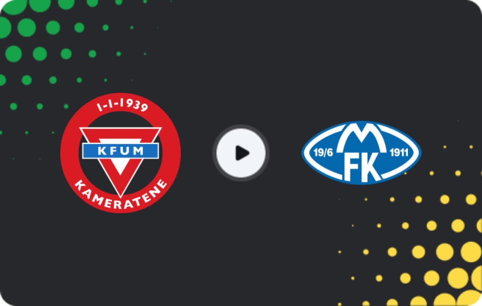 Where to watch KFUM Oslo — Molde, Eliteserien, 25.07.2026