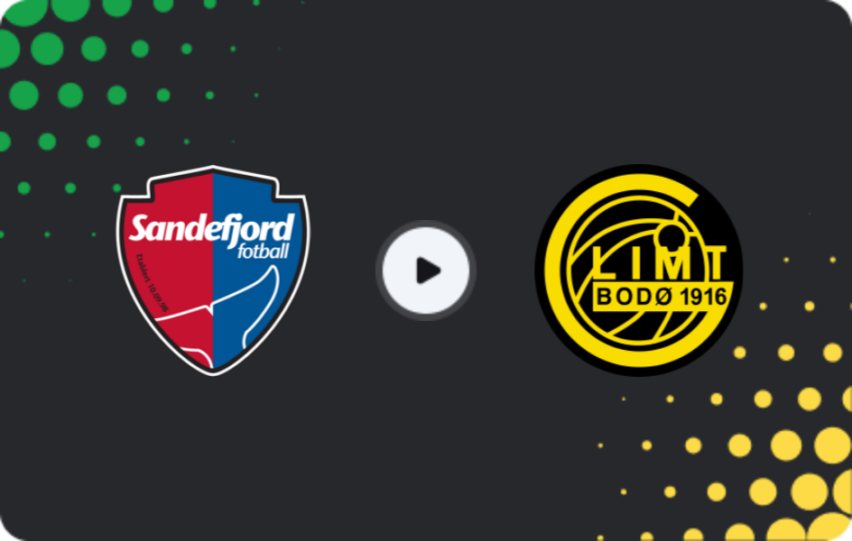 Where to watch Sandefjord — Bodo/Glimt, Eliteserien, 25.07.2026