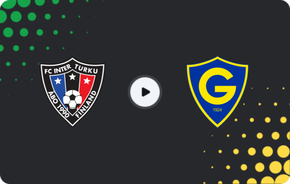 Where to watch Inter Turku — Gnistan, Veikkausliiga, 26.07.2026