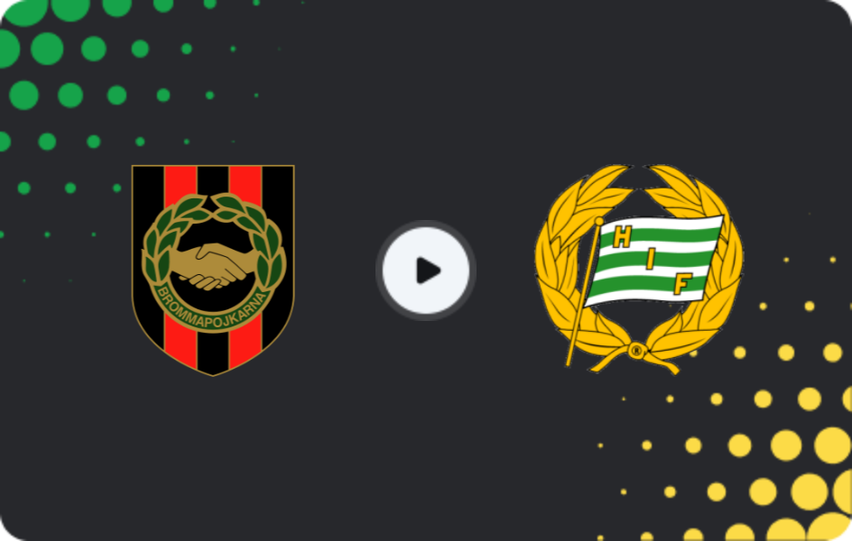 Where to watch Brommapojkarna — Hammarby, Allsvenskan, 26.07.2026