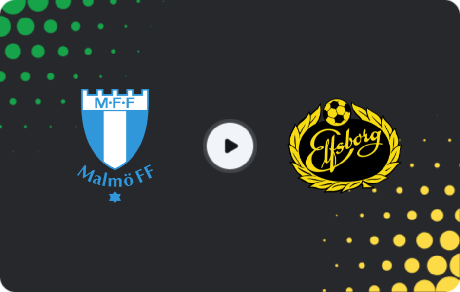 Where to watch Malmo — Elfsborg, Allsvenskan, 26.07.2026