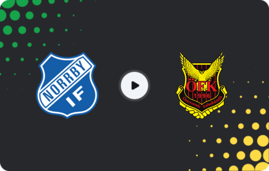 Where to watch Norrby IF — Ostersunds FK, Superettan, 26.07.2026