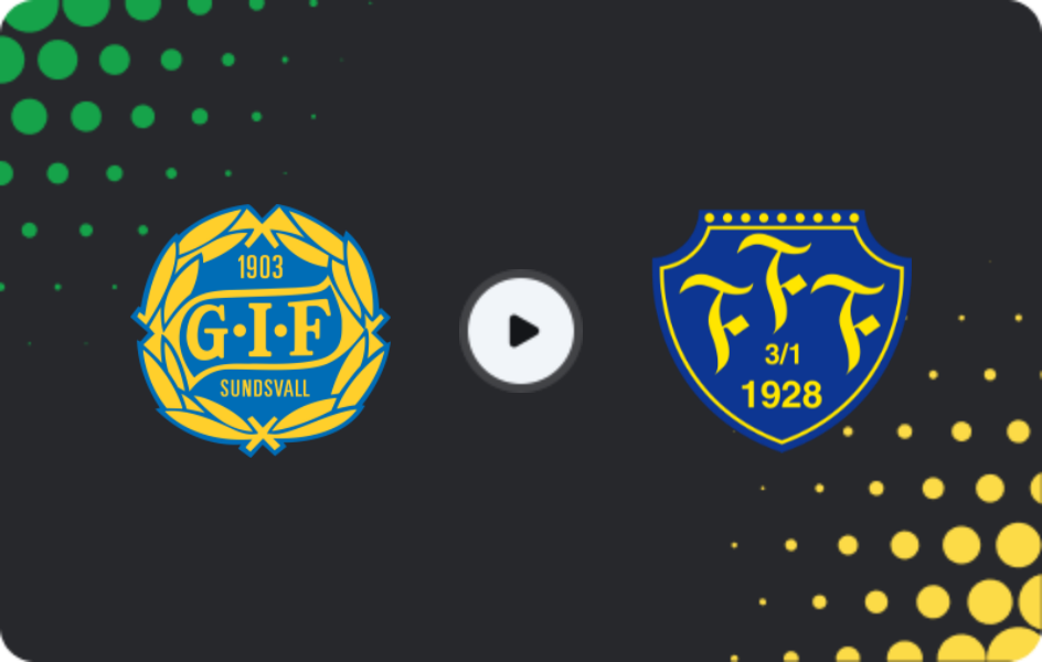 Where to watch GIF Sundsvall — Falkenbergs FF, Superettan, 26.07.2026