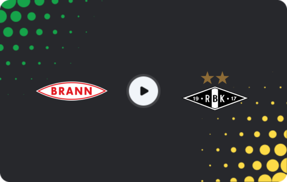 Where to watch Brann — Rosenborg, Eliteserien, 01.08.2026