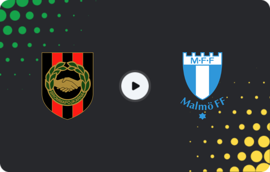 Where to watch Brommapojkarna — Malmo, Allsvenskan, 02.08.2026