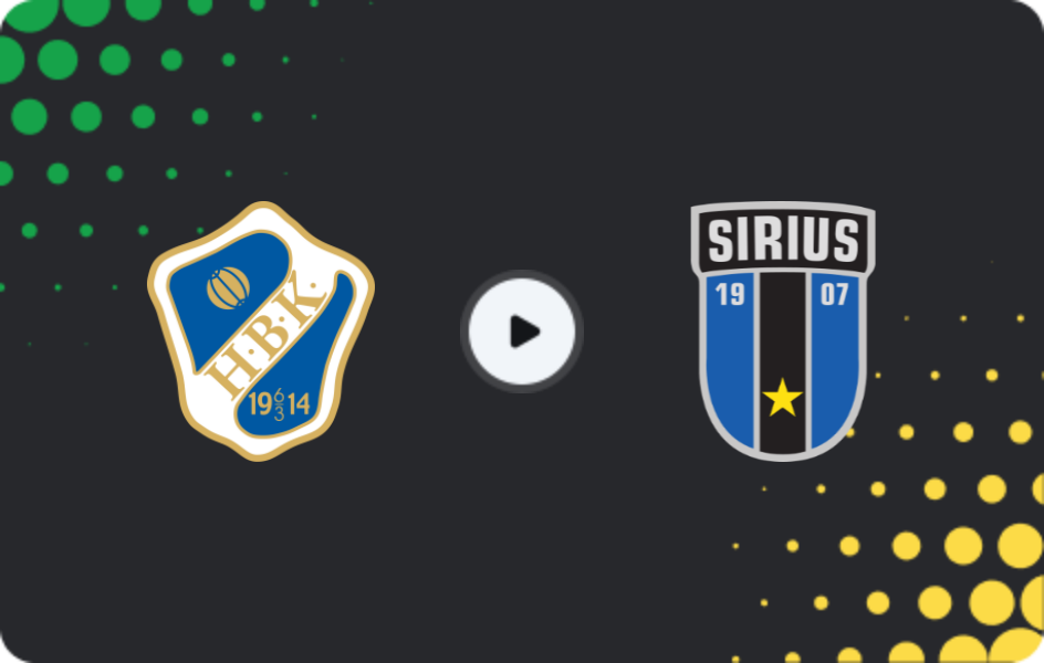 Where to watch Halmstad — Sirius, Allsvenskan, 02.08.2026