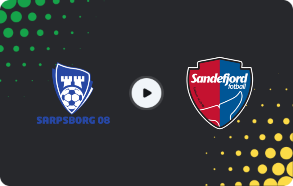 Where to watch Sarpsborg 08 — Sandefjord, Eliteserien, 15.08.2026