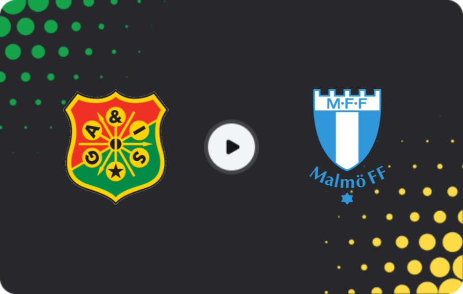 Where to watch GAIS — Malmo, Allsvenskan, 16.08.2026