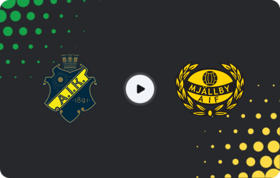 Where to watch AIK — Mjallby, Allsvenskan, 23.08.2026