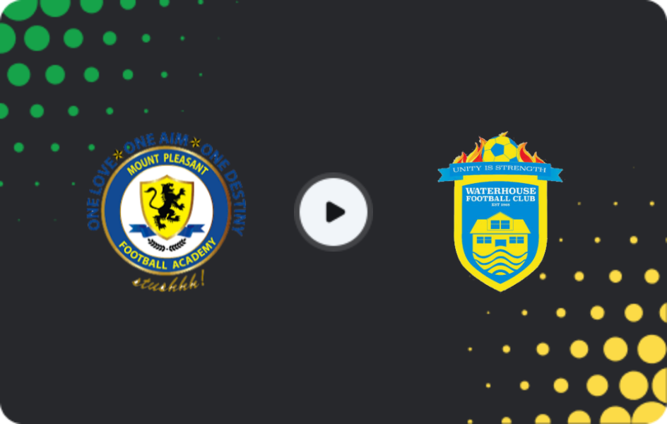 Where to watch Mount Pleasant — Waterhouse, Premier League, 25.01.2026