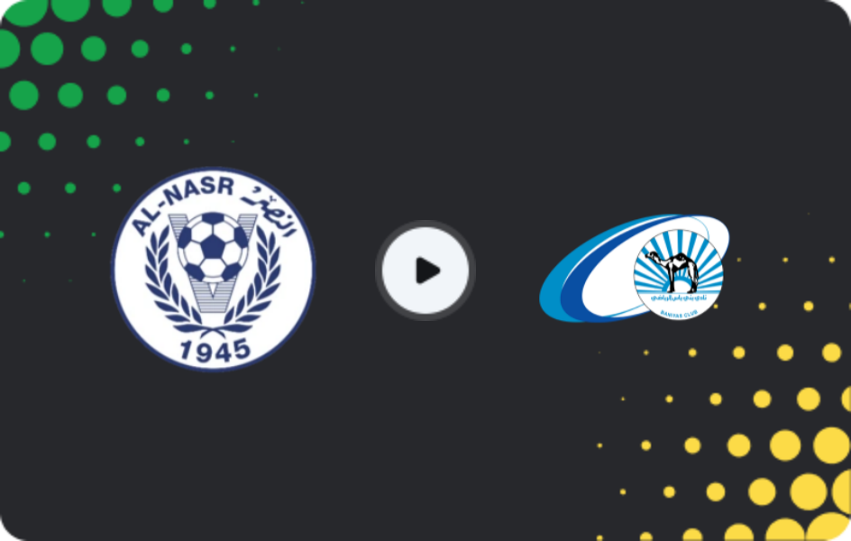 Where to watch Al Nasr — Baniyas, Pro League, 29.01.2026