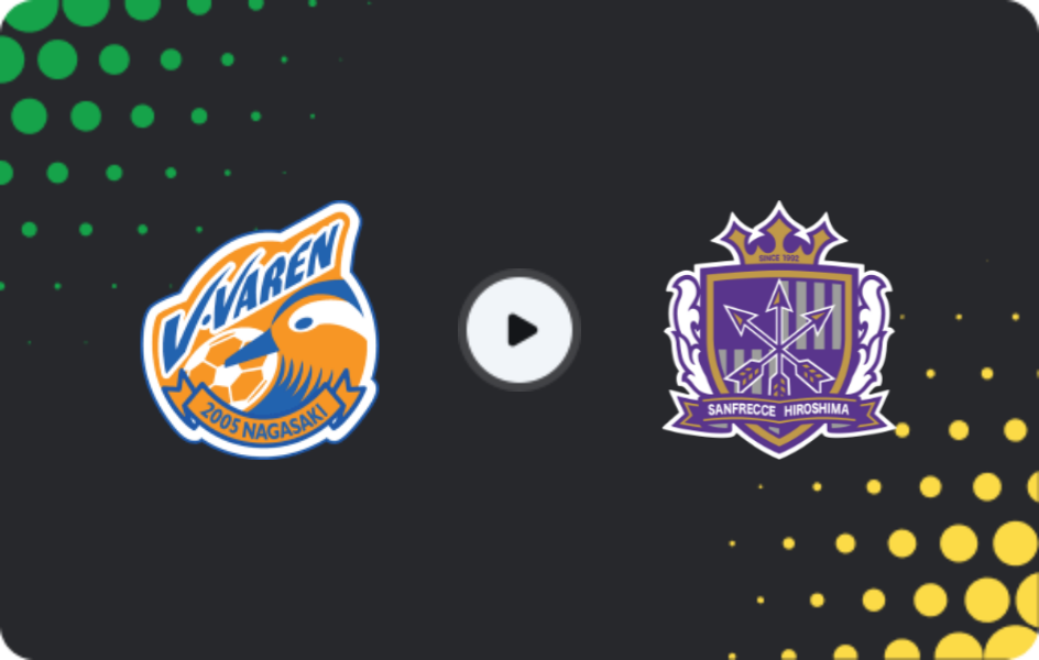 Where to watch V-varen Nagasaki — Sanfrecce Hiroshima, J1 League, 06.02.2026