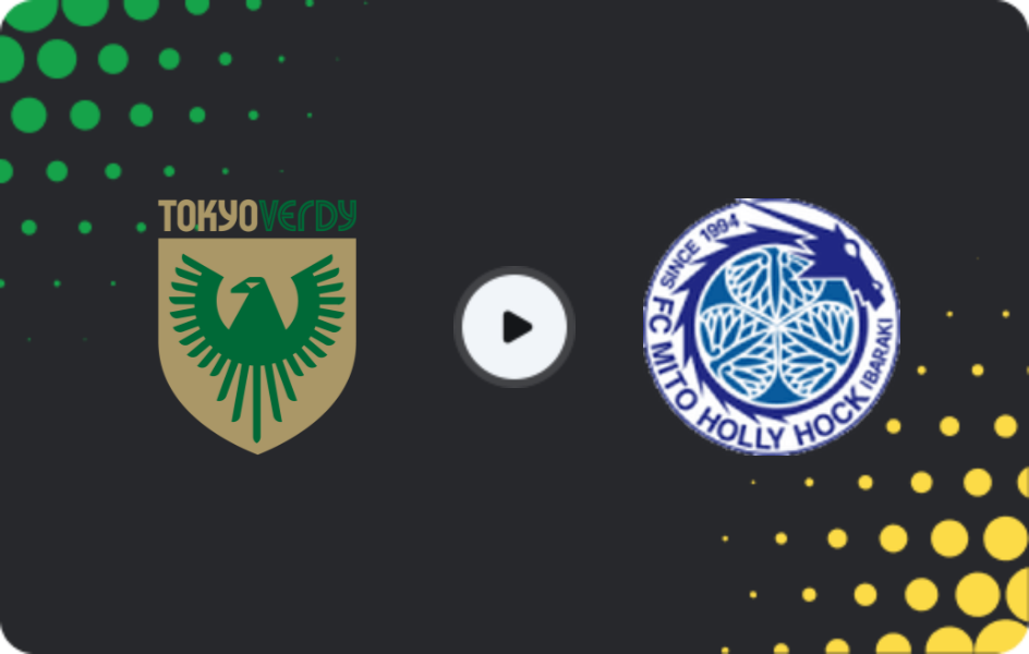 Where to watch Tokyo Verdy — Mito Hollyhock, J1 League, 08.02.2026