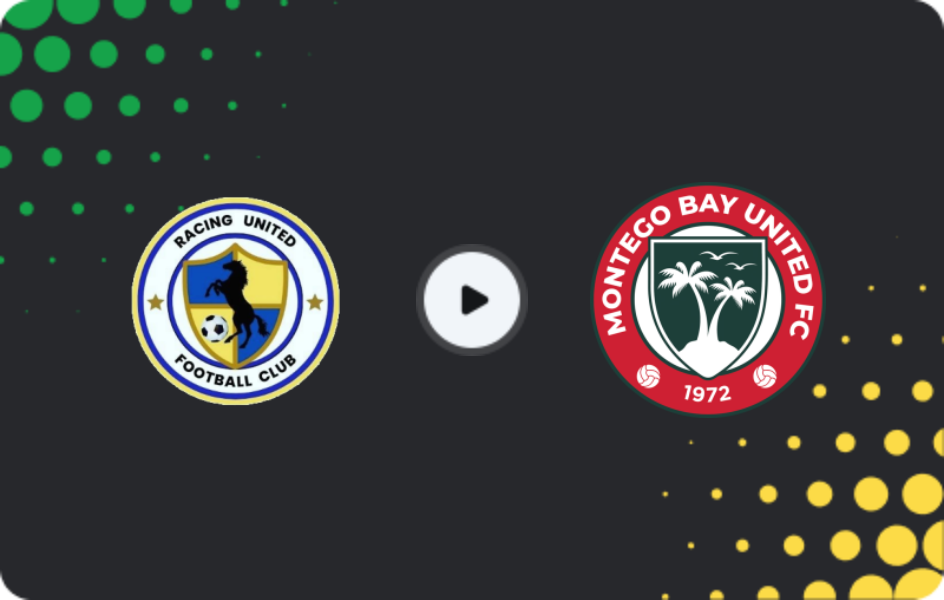 Where to watch Racing United — Montego Bay United, Premier League, 08.02.2026