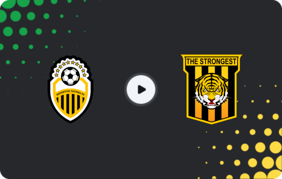 Where to watch Deportivo Tachira — The Strongest, Copa Libertadores, 11.02.2026