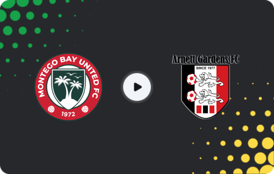 Where to watch Montego Bay United — Arnett Gardens, Premier League, 22.02.2026