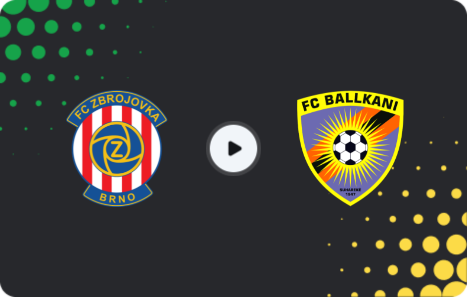 Where to watch Zbrojovka Brno — Ballkani, Friendlies Clubs, 18.01.2026