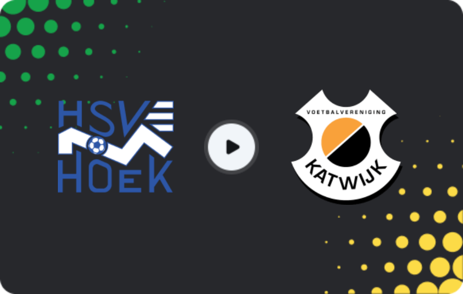 Where to watch Hoek — Katwijk, Tweede Divisie, 10.01.2026