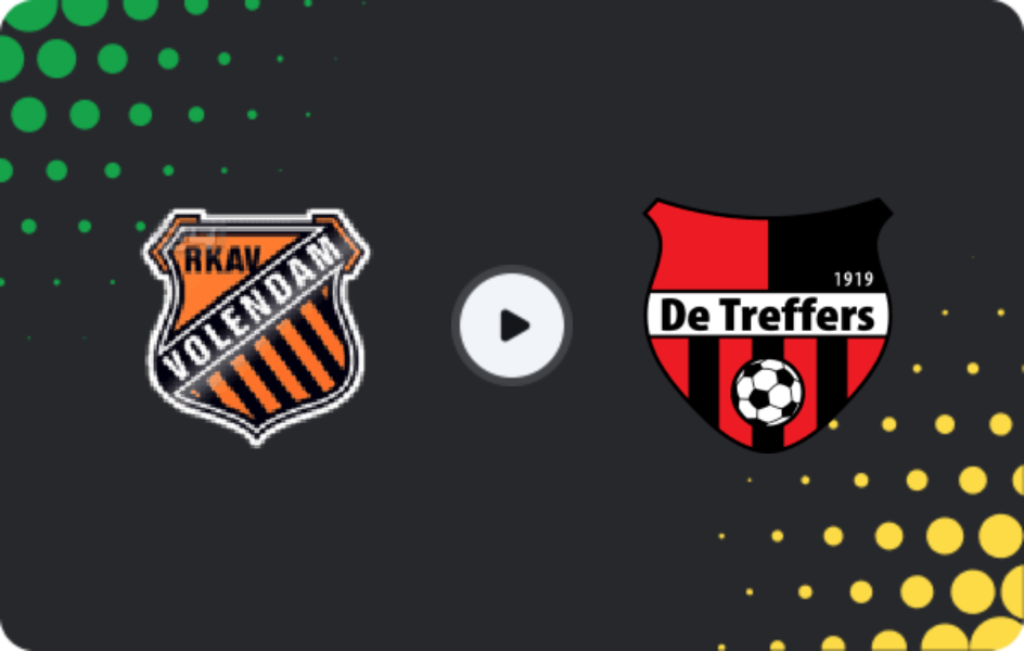 Where to watch RKAV Volendam — De Treffers, Tweede Divisie, 10.01.2026