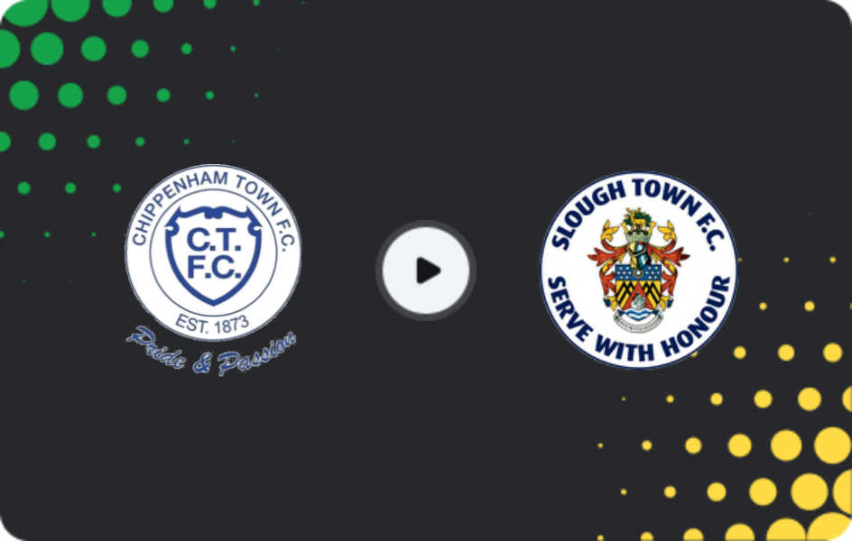 Where to watch Chippenham Town — Slough Town, National League - South, 10.01.2026