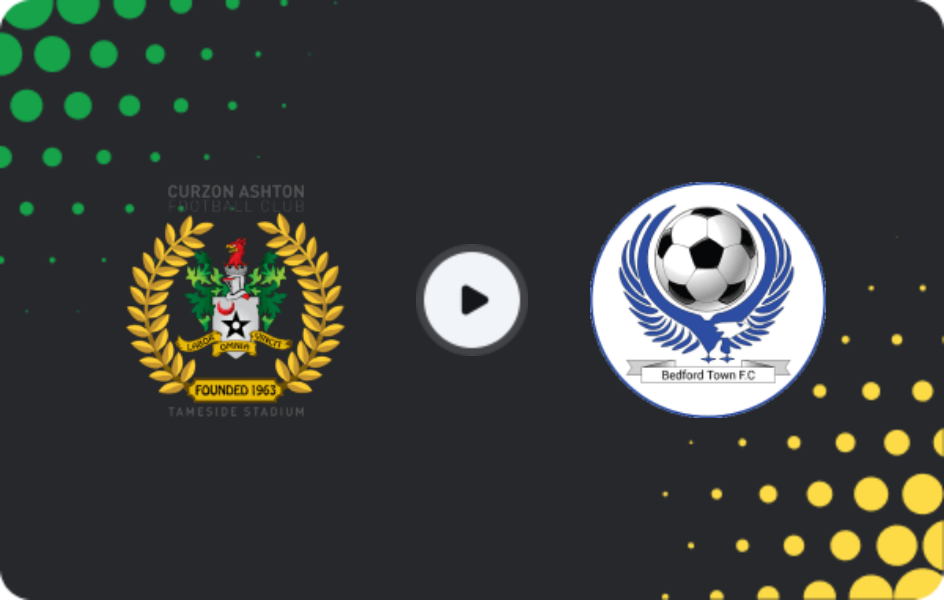Where to watch Curzon Ashton — Bedford Town, National League - North, 10.01.2026
