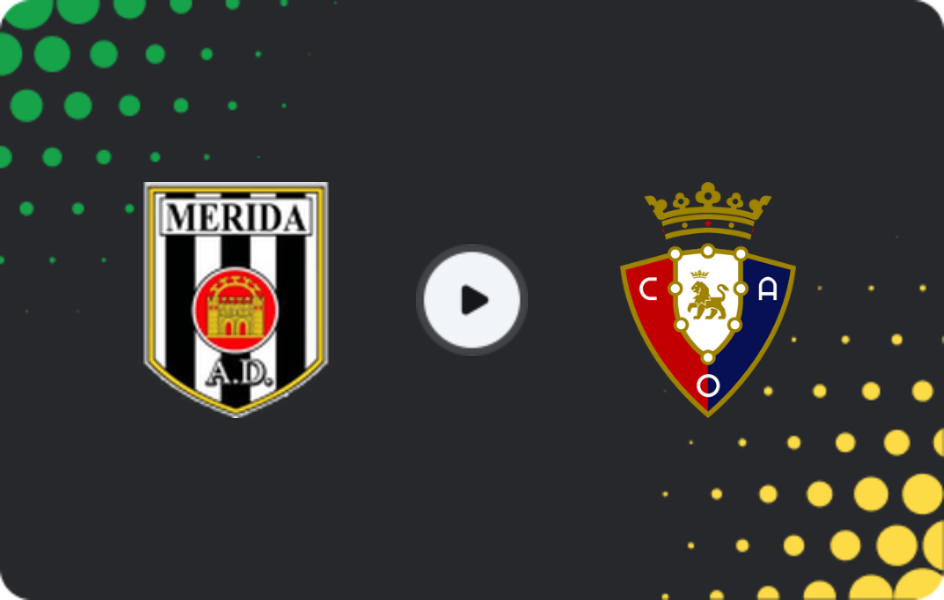 Where to watch Mérida AD — Osasuna II, Primera Federación – Group 1, 11.01.2026