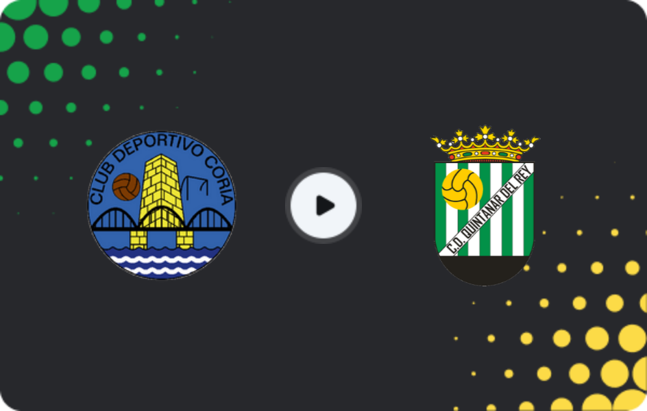 Where to watch CD Coria — Quintanar del Rey, Segunda Federación - Group 5, 11.01.2026