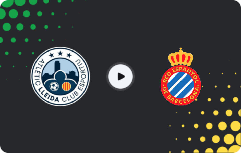 Where to watch Atlètic Lleida — Espanyol II, Segunda Federación - Group 3, 11.01.2026