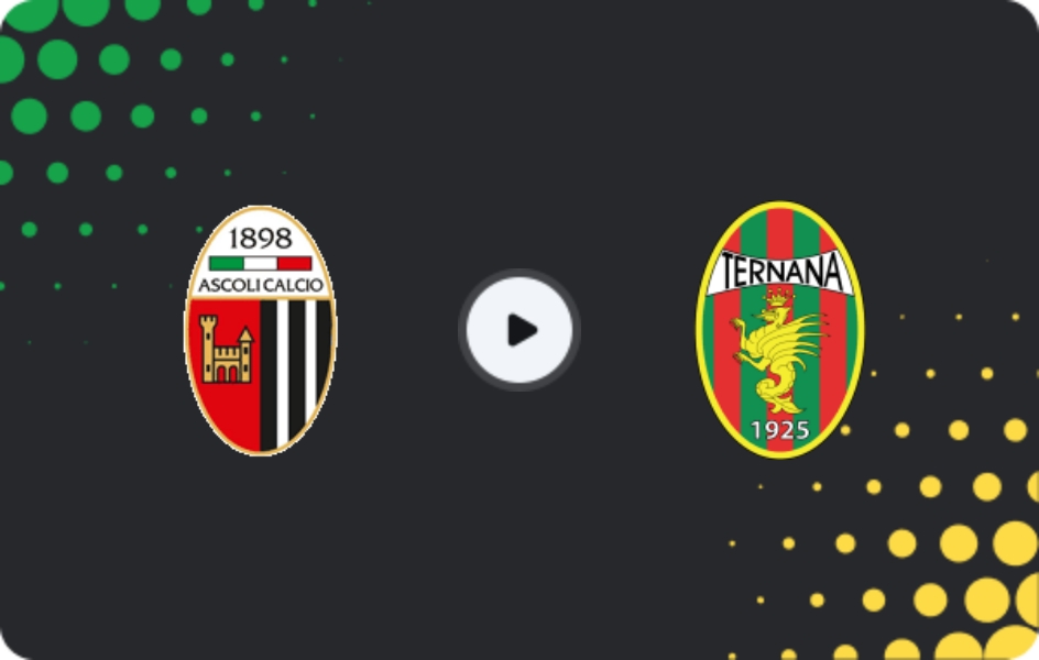 Where to watch Ascoli — Ternana, Serie C - Girone B, 09.01.2026