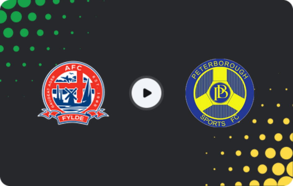 Where to watch AFC Fylde — Peterborough Sports, National League - North, 13.01.2026