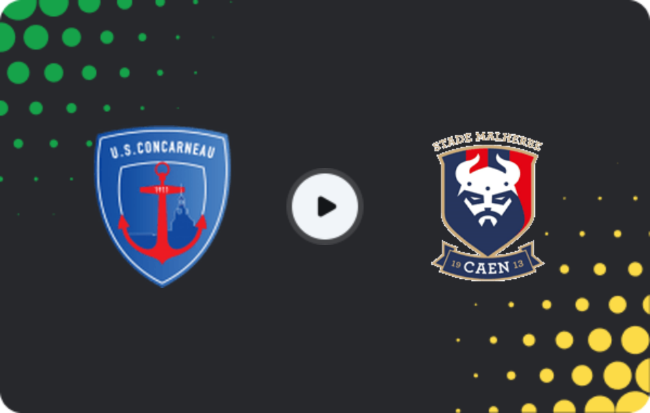 Where to watch Concarneau — Caen, Championnat National, 16.01.2026