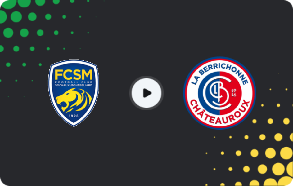 Where to watch Sochaux — Chateauroux, Championnat National, 16.01.2026