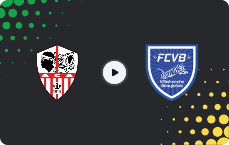 Where to watch Ajaccio — Villefranche, Championnat National, 16.01.2026