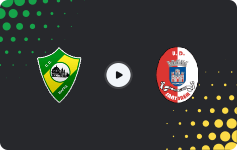 Where to watch Mafra — União Santarém, Liga 3, 16.01.2026