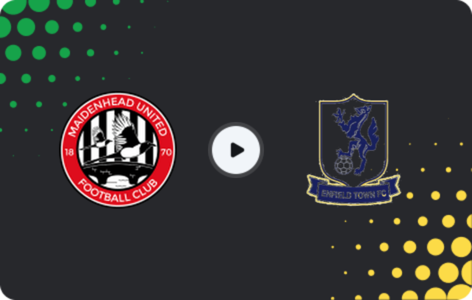 Where to watch Maidenhead — Enfield Town, National League - South, 17.01.2026