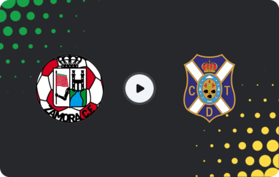 Where to watch Zamora — Tenerife, Primera Federación – Group 1, 17.01.2026