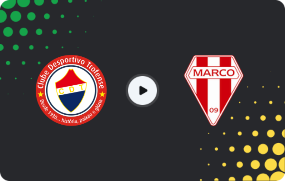 Where to watch Trofense — AD Marco 09, Liga 3, 18.01.2026