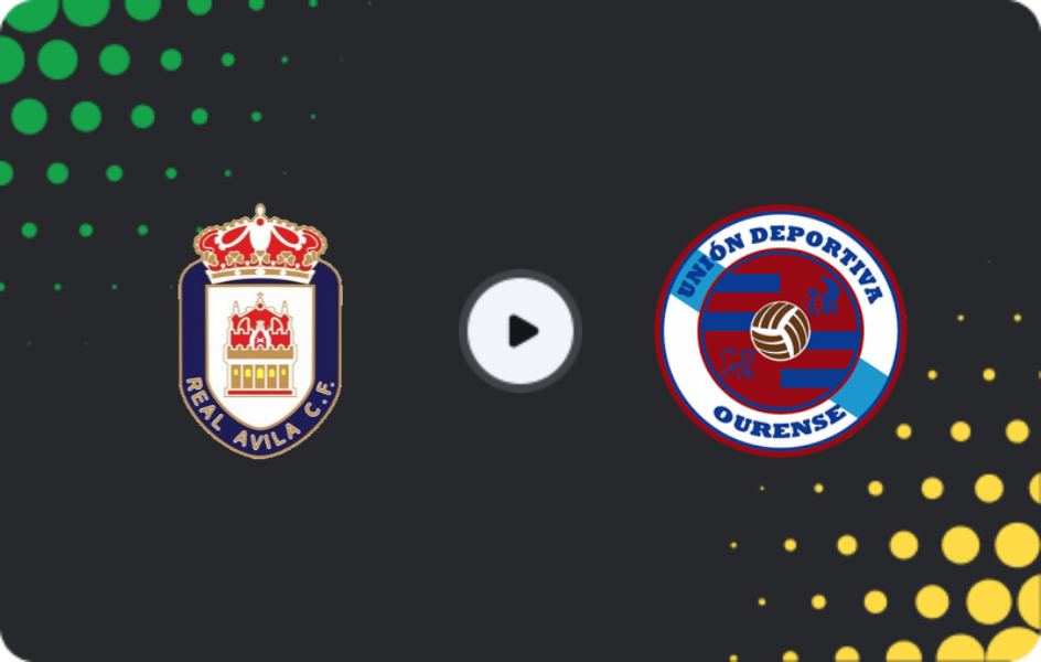 Where to watch Real Ávila — UD Ourense, Segunda Federación – Group 1, 18.01.2026