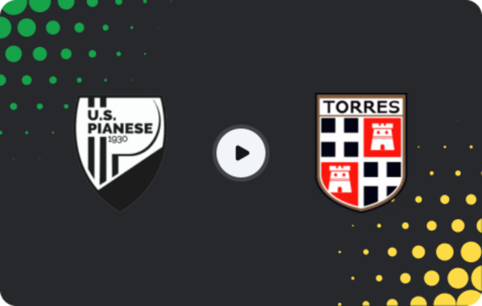Where to watch Pianese — Torres, Serie C - Girone B, 18.01.2026