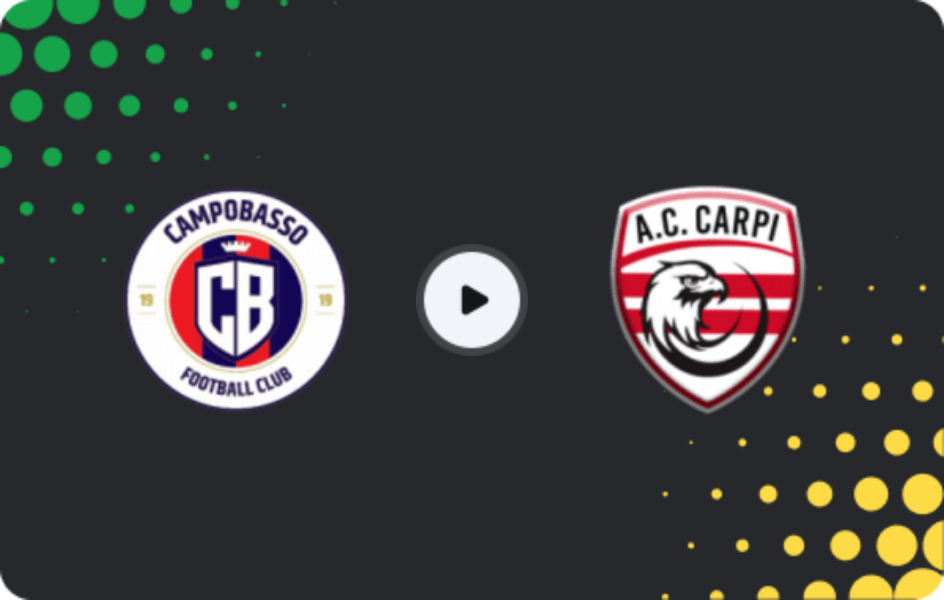 Where to watch Città di Campobasso — Athletic Carpi, Serie C - Girone B, 18.01.2026
