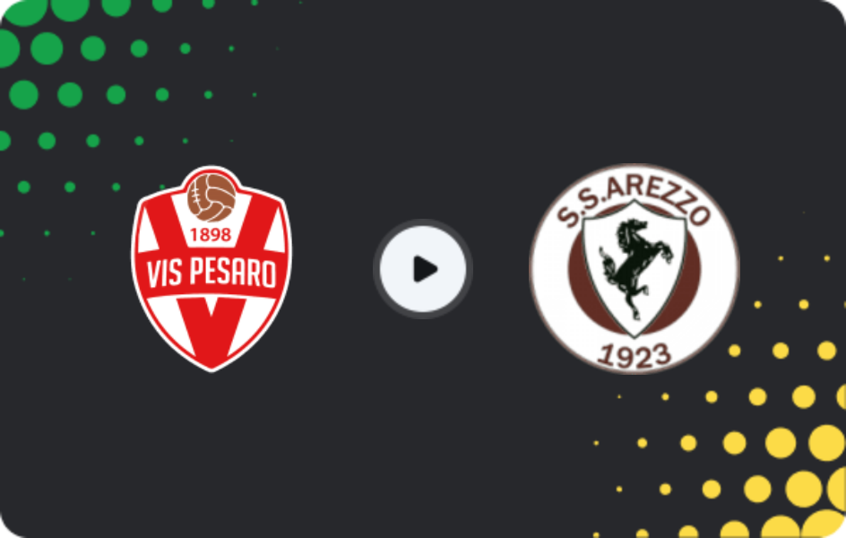 Where to watch Vis Pesaro — Arezzo, Serie C - Girone B, 18.01.2026