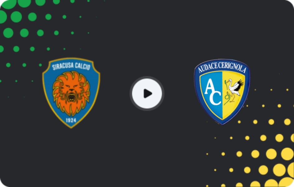 Where to watch Siracusa — Audace Cerignola, Serie C - Girone C, 18.01.2026