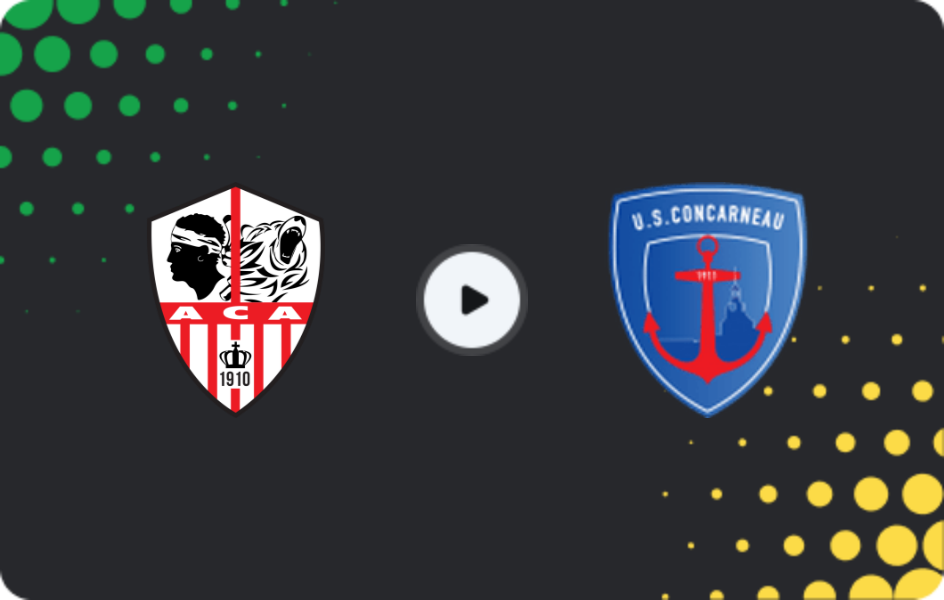 Where to watch Ajaccio — Concarneau, Championnat National, 23.01.2026